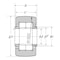 Ntn NTN NUTR309, Yoke Type Track Nrb W Ir  Crowned Roller 45 Mm Id X 100 Mm Od X 32 Mm W NUTR309 - alternate 2